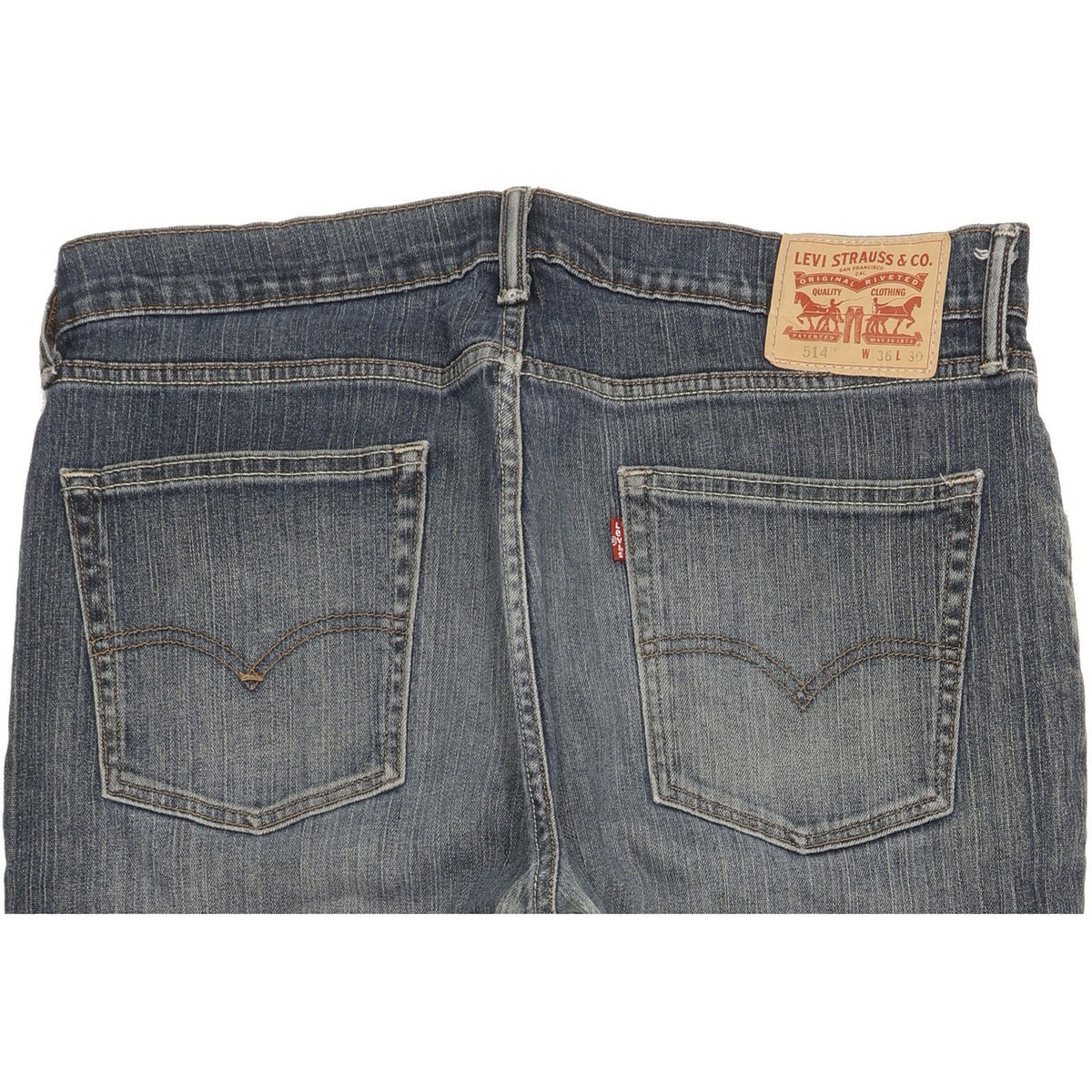 Levi's 514 Men Blue Straight Slim Jeans W36 L30