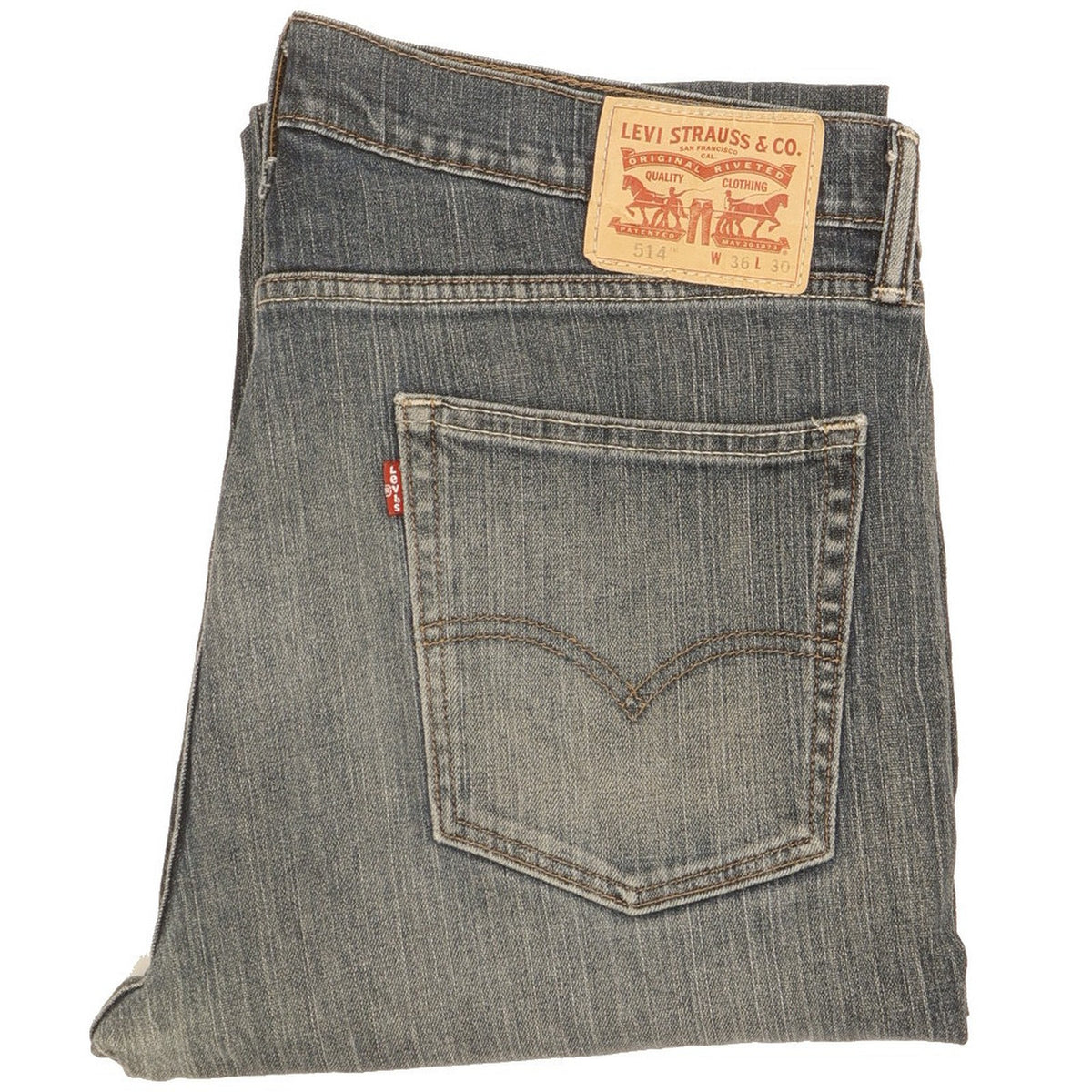 Levi's 514 Men Blue Straight Slim Jeans W36 L30