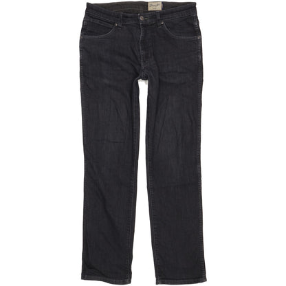 Wrangler Arizona Men Black Straight Regular Stretch Jeans W34 L32