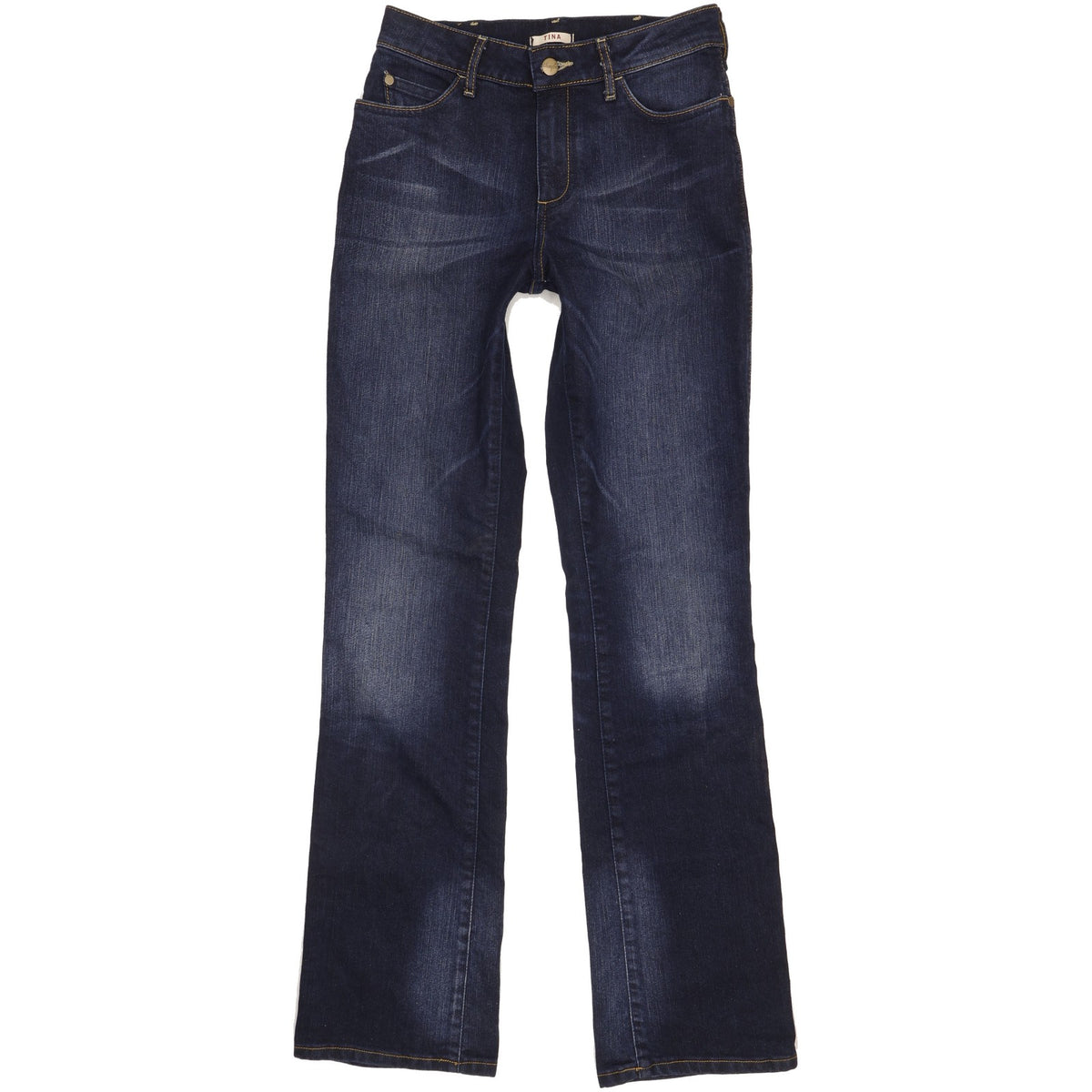 Wrangler Tina Women Blue Bootcut Slim Stretch Jeans W28 L34