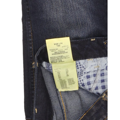 Wrangler Tina Women Blue Bootcut Slim Stretch Jeans W28 L34