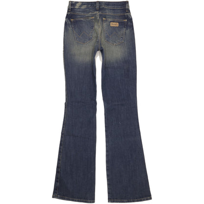 Wrangler Women Blue Bootcut Slim Jeans W28 L34