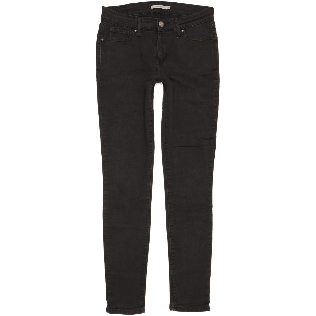 Levi's 711 Women Black Skinny Slim Stretch Jeans W29 L31