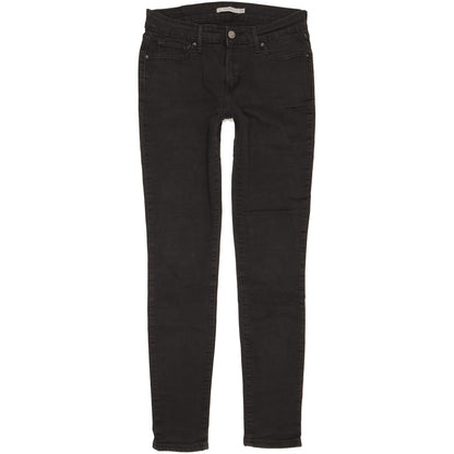 Levi's 711 Women Black Skinny Slim Stretch Jeans W29 L31