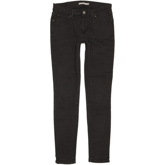 Levi's 711 Women Black Skinny Slim Stretch Jeans W29 L31