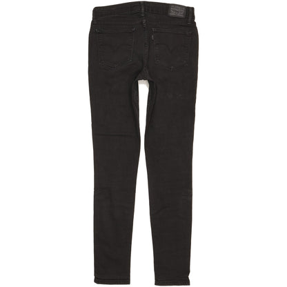 Levi's 711 Women Black Skinny Slim Stretch Jeans W29 L31