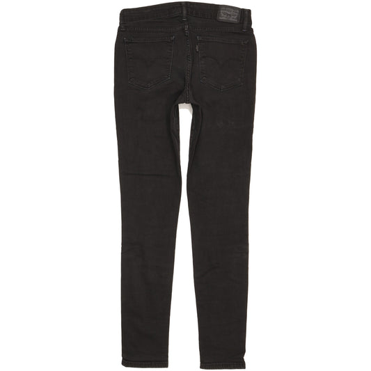 Levi's 711 Women Black Skinny Slim Stretch Jeans W29 L31