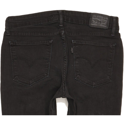 Levi's 711 Women Black Skinny Slim Stretch Jeans W29 L31