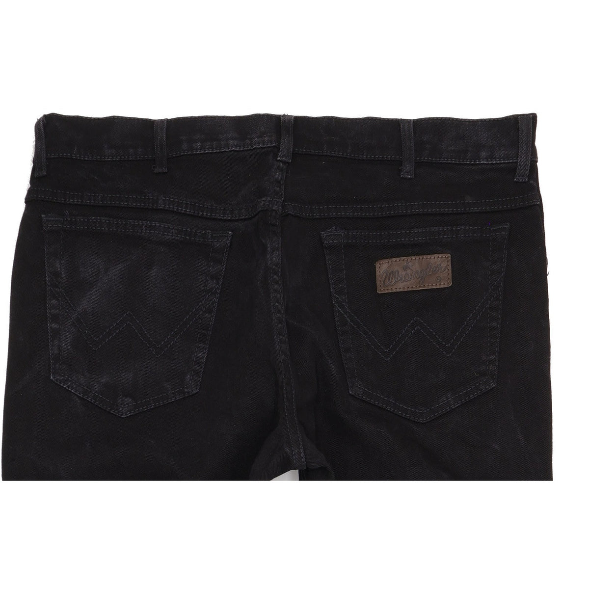 Wrangler Texas Men Black Straight Regular Stretch Jeans W38 L32