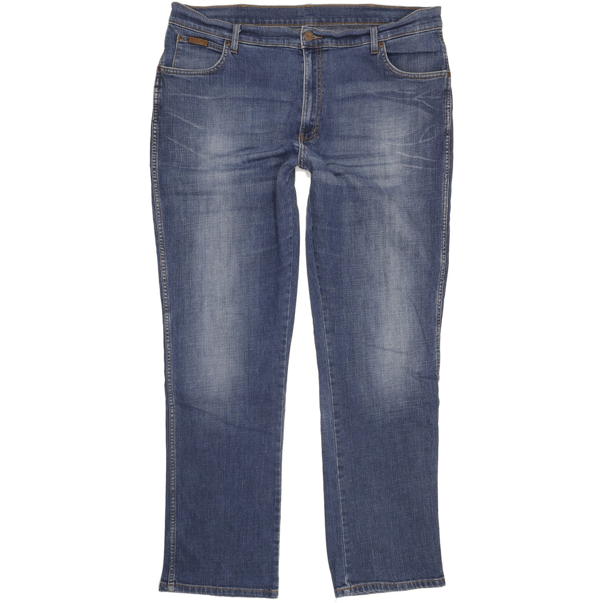 Wrangler Texas Men Blue Straight Regular Stretch Jeans W40 L33