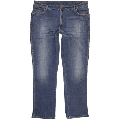 Wrangler Texas Men Blue Straight Regular Stretch Jeans W40 L33