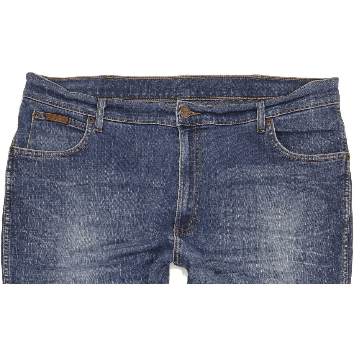 Wrangler Texas Men Blue Straight Regular Stretch Jeans W40 L33