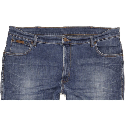 Wrangler Texas Men Blue Straight Regular Stretch Jeans W40 L33