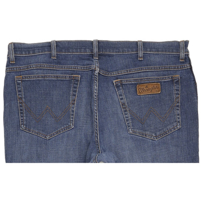 Wrangler Texas Men Blue Straight Regular Stretch Jeans W40 L33