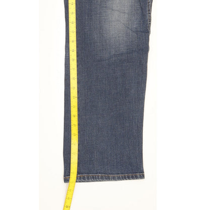 Wrangler Texas Men Blue Straight Regular Stretch Jeans W40 L33