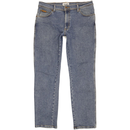 Wrangler Texas Men Blue Straight Regular Stretch Jeans W34 L31