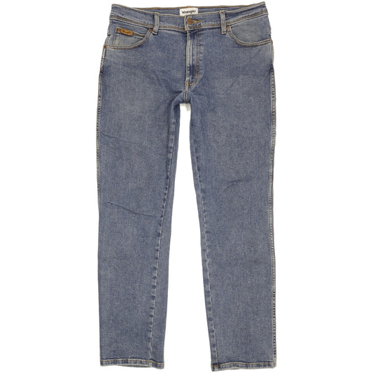 Wrangler Texas Men Blue Straight Regular Stretch Jeans W34 L31