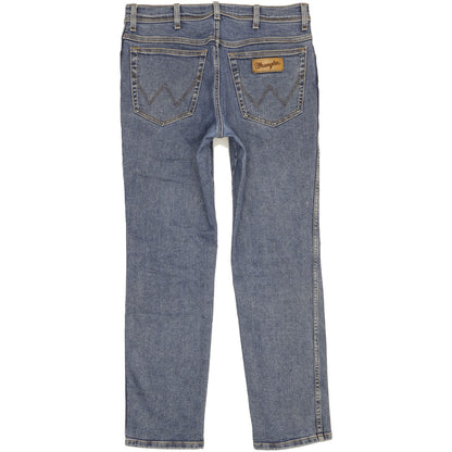 Wrangler Texas Men Blue Straight Regular Stretch Jeans W34 L31