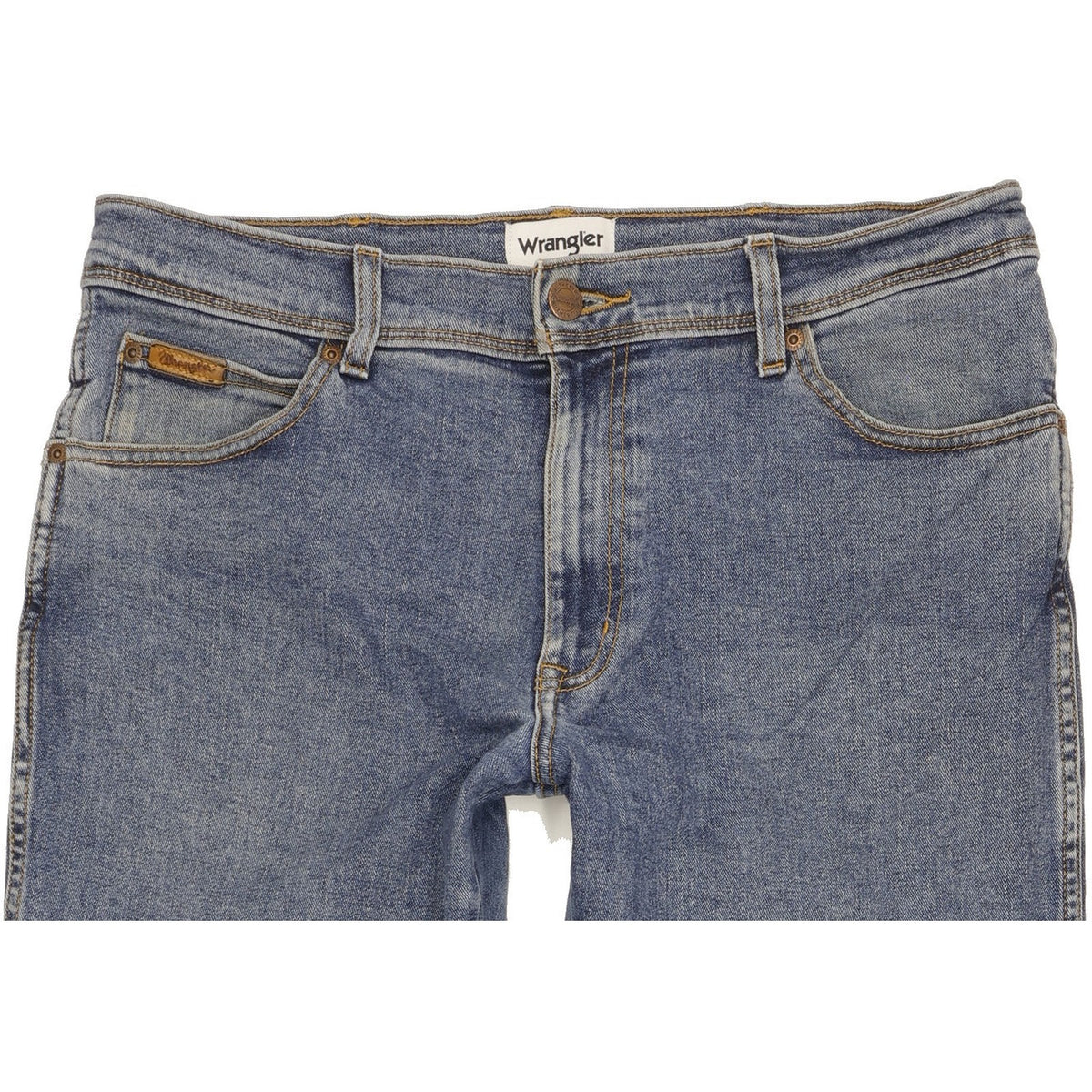 Wrangler Texas Men Blue Straight Regular Stretch Jeans W34 L31