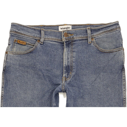 Wrangler Texas Men Blue Straight Regular Stretch Jeans W34 L31