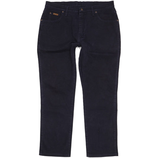 Wrangler Men Black Straight Regular Jeans W36 L31