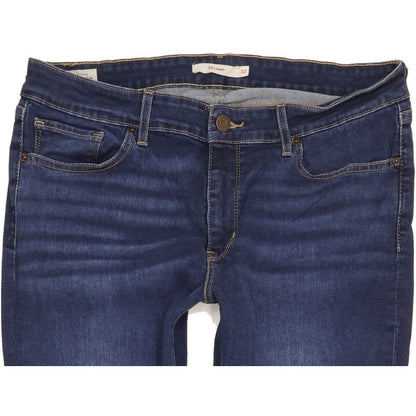 Levi's 711 Women Blue Skinny Slim Stretch Jeans W32 L32