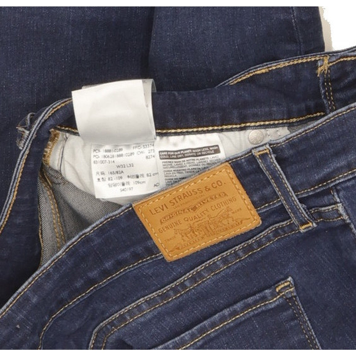 Levi's 711 Women Blue Skinny Slim Stretch Jeans W32 L32