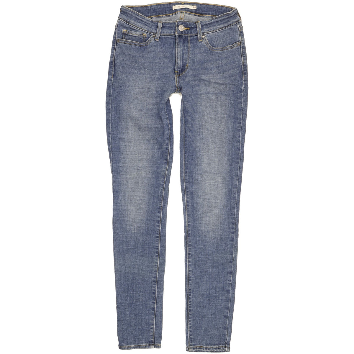 Levi's 711 Women Blue Skinny Slim Stretch Jeans W26 L30