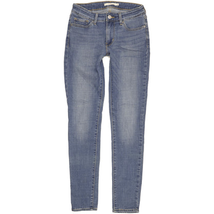 Levi's 711 Women Blue Skinny Slim Stretch Jeans W26 L30