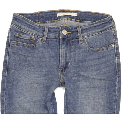 Levi's 711 Women Blue Skinny Slim Stretch Jeans W26 L30
