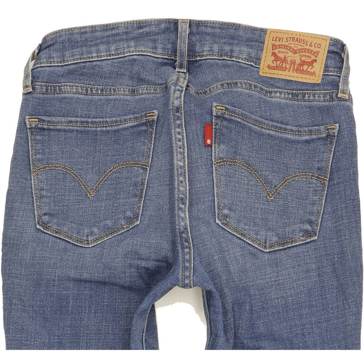Levi's 711 Women Blue Skinny Slim Stretch Jeans W26 L30