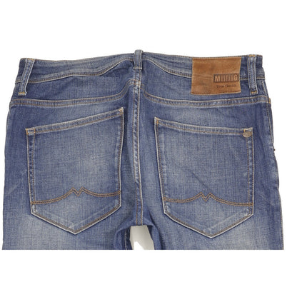 Mustang Michigan Men Blue Straight Regular Stretch Jeans W34 L30
