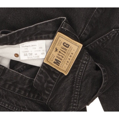 Mustang Michigan Men Black Straight Regular Jeans W31 L31