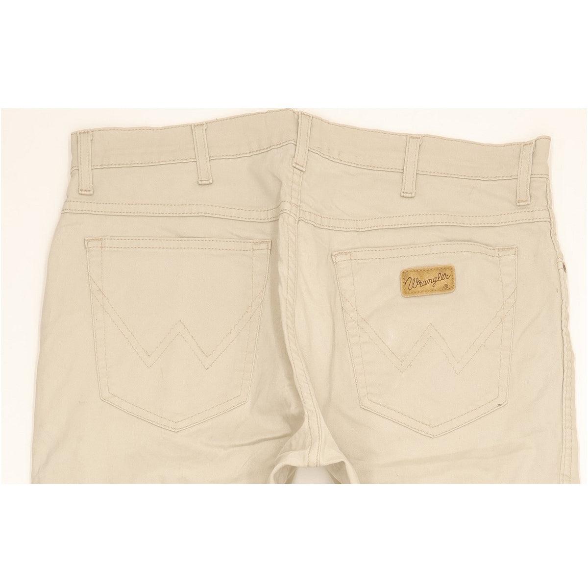 Wrangler Texas Men Beige Straight Regular Stretch Jeans W36 L30