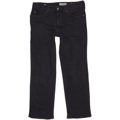 Mustang Tramper Men Black Straight Slim Stretch Jeans W34 L29