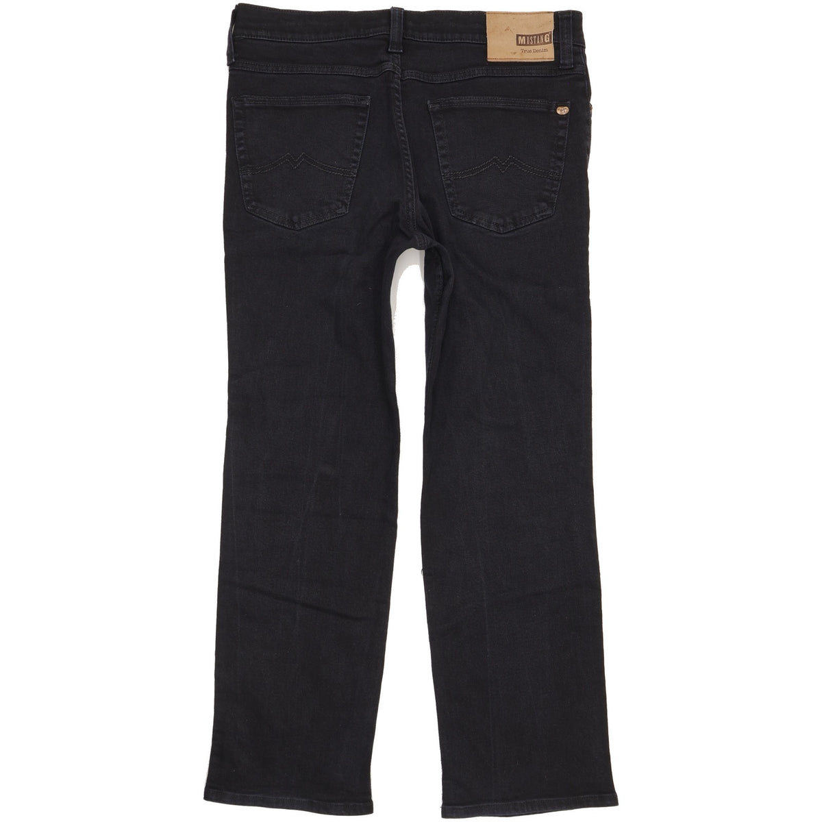 Mustang Tramper Men Black Straight Slim Stretch Jeans W34 L29