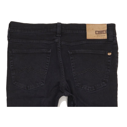 Mustang Tramper Men Black Straight Slim Stretch Jeans W34 L29