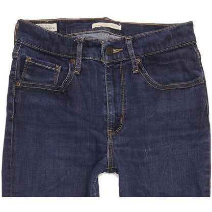 Levi's 724 Women Blue Straight Slim Stretch Jeans W28 L32