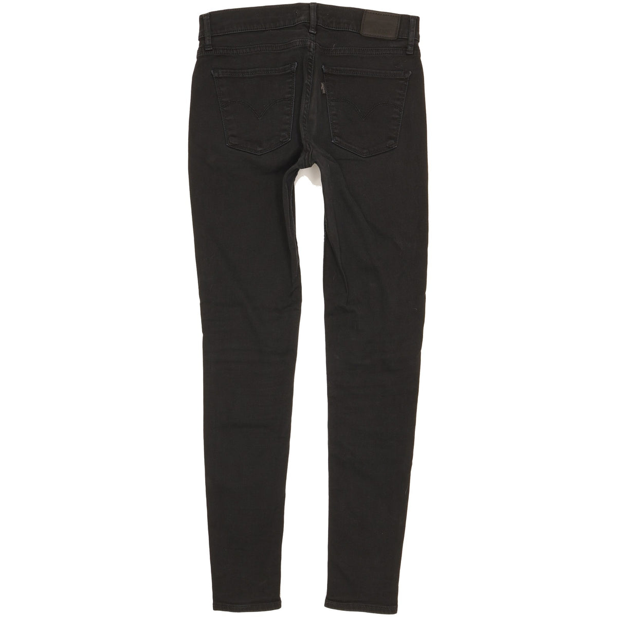 Levi's 710 Super Women Black Skinny Slim Stretch Jeans W28 L30