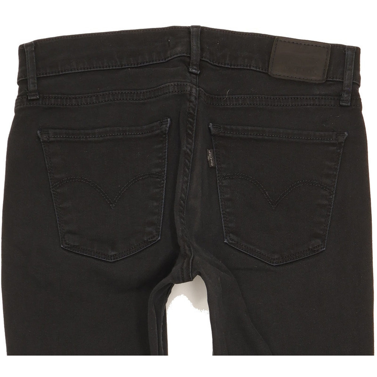 Levi's 710 Super Women Black Skinny Slim Stretch Jeans W28 L30