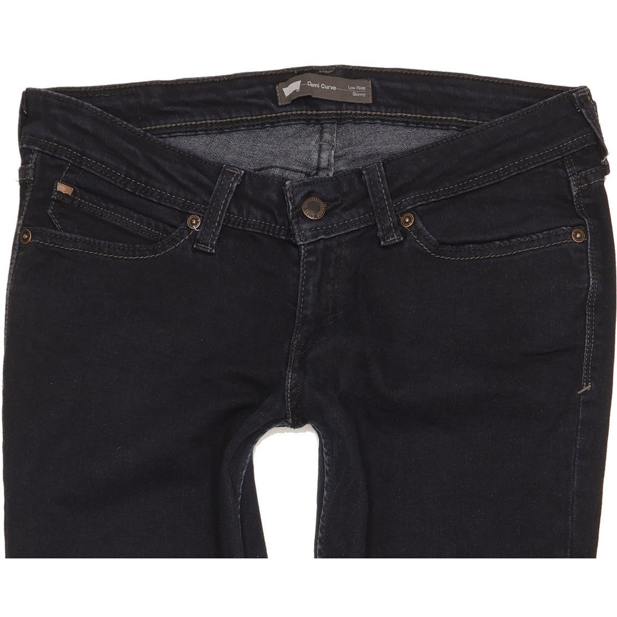 Levi's Demi Curve Women Black Skinny Slim Stretch Jeans W29 L31