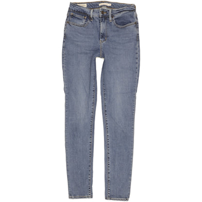 Levi's 721 Women Blue Skinny Slim Stretch Jeans W27 L30