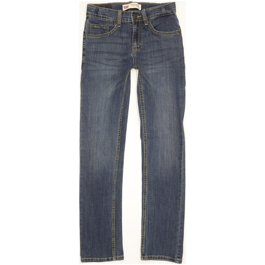 Levi's 511 Kids Blue Straight Slim Stretch Jeans W26 L28