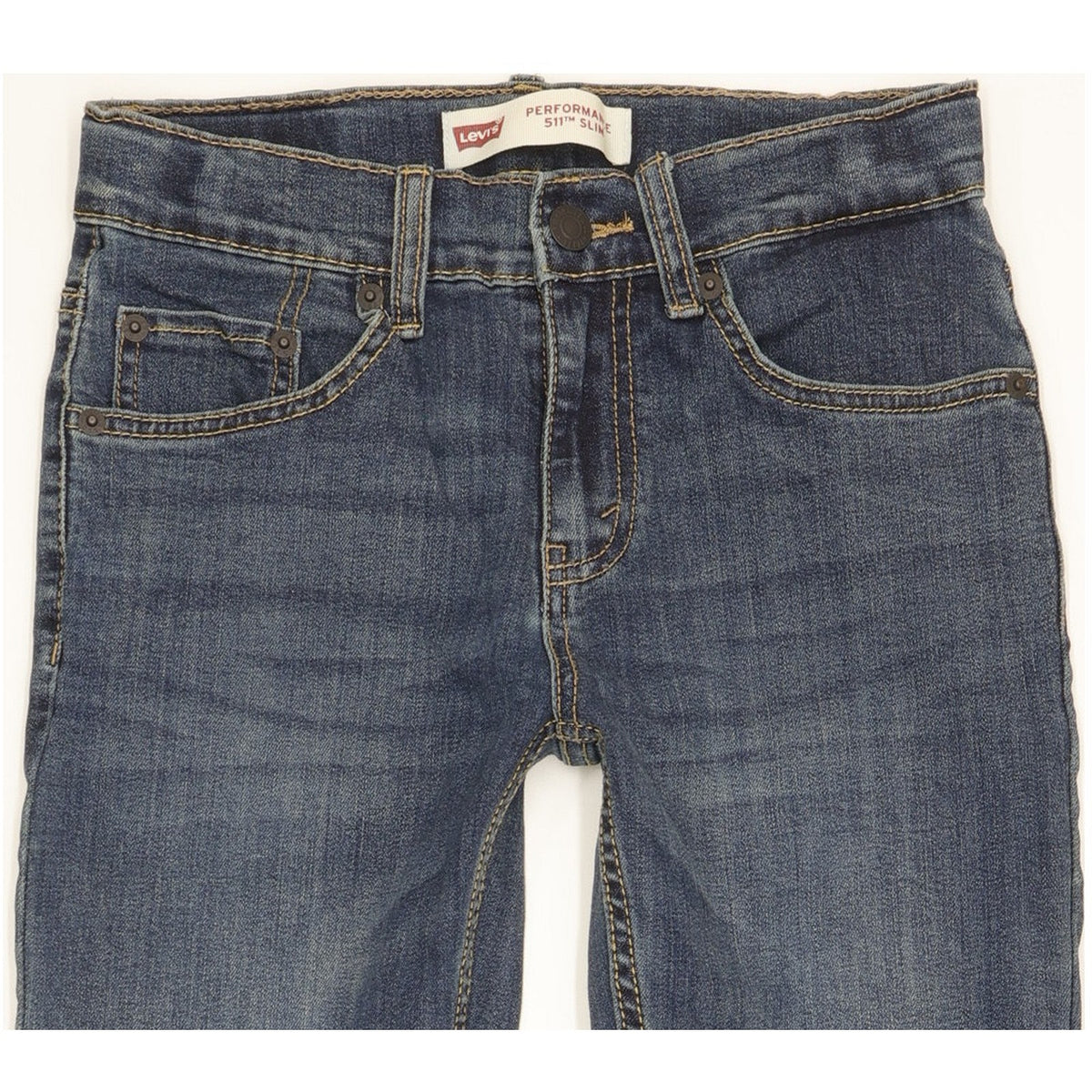 Levi's 511 Kids Blue Straight Slim Stretch Jeans W26 L28