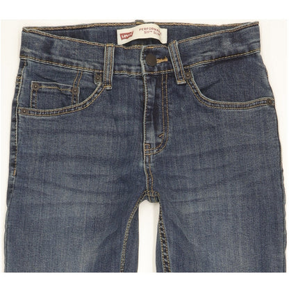 Levi's 511 Kids Blue Straight Slim Stretch Jeans W26 L28