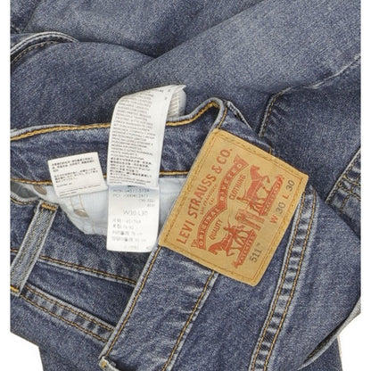 Levi's 511 Men Blue Straight Slim Jeans W30 L30