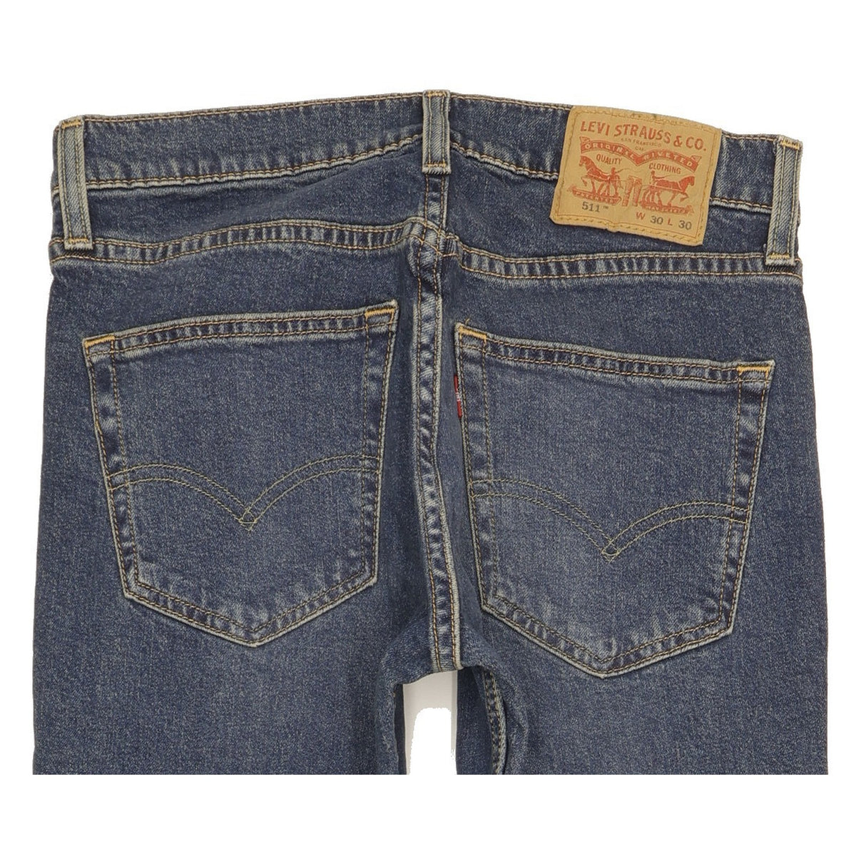Levi's 511 Men Blue Straight Slim Jeans W30 L30