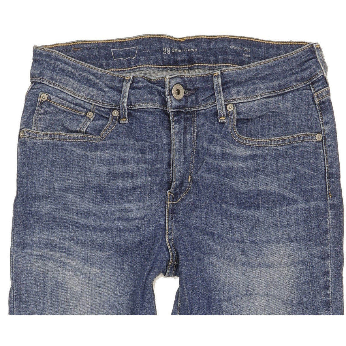 Levi's Demi Curve Women Blue Skinny Classic Stretch Jeans W28 L32