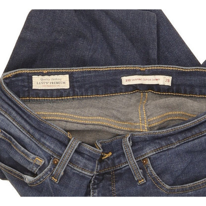 Levi's 310 Shaping Women Blue Skinny Slim Stretch Jeans W28 L28