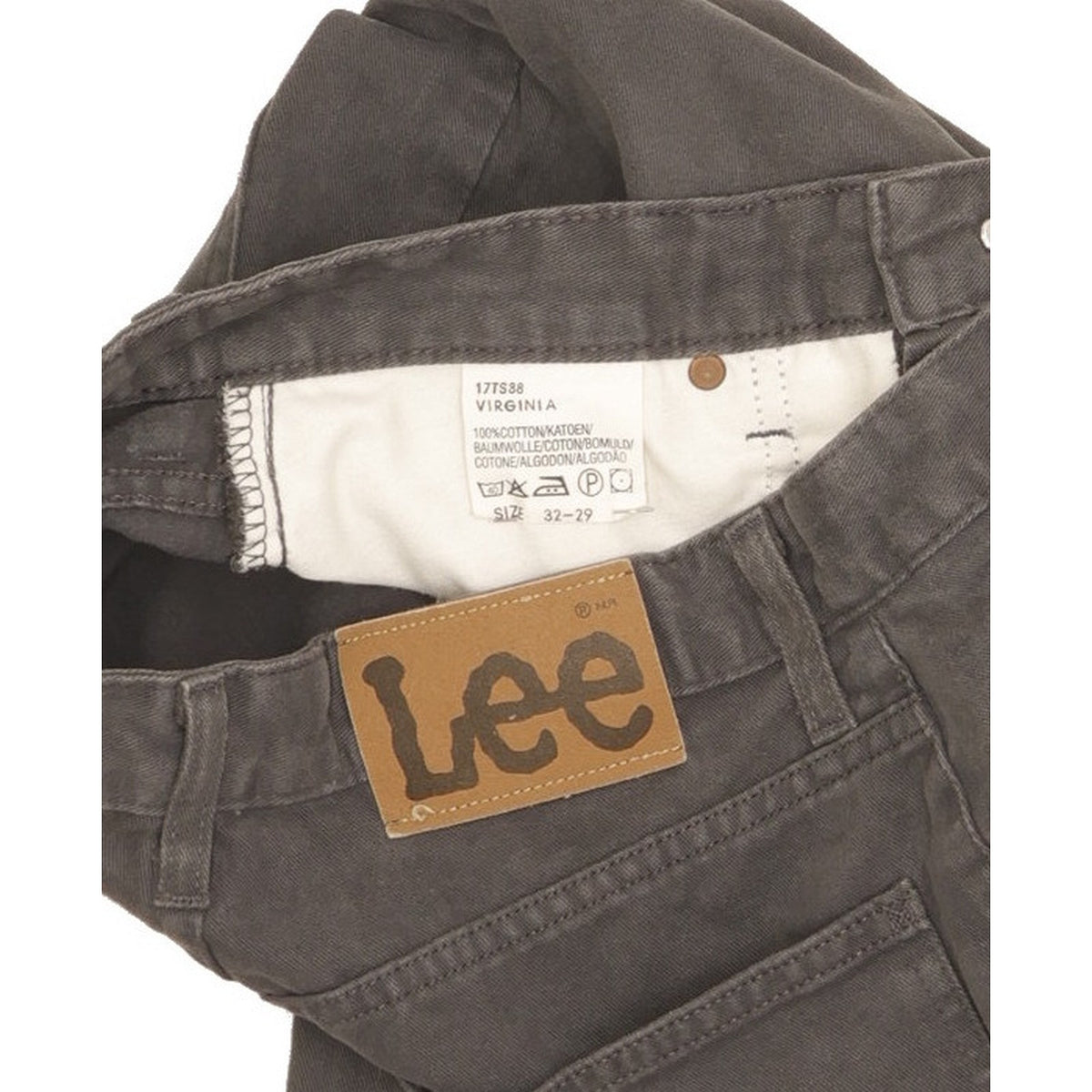 Lee Virginia Men Grey Straight Regular Jeans W31 L29